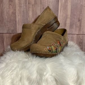 Boho Embroidered Dansko Clogs